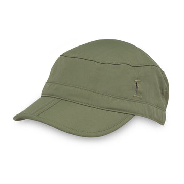 A green Sunday Afternoons Sun Tripper Cap.